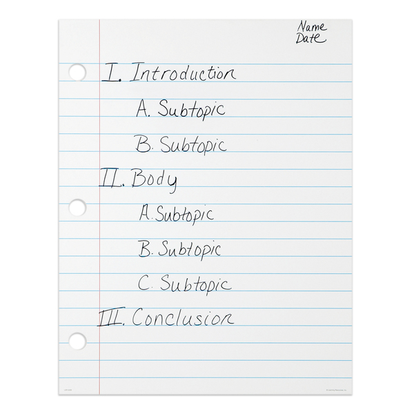 Learning Resources Magnetic Demonstration Notebook Paper, 22" x 28" 3236